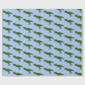 "Verjaardag-Saurus" Dinosaurus Verjaardagsfeest Cadeaupapier (Vlak)