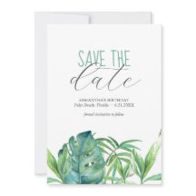 Verjaardag Save The Date Cards Tropisch thema