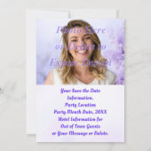 Verjaardag, Save the Date Kaarten met FOTO (Achterkant)