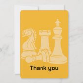 Verjaardag Schaakpartij Uitnodiging Leuk Spel Them (Achterkant)