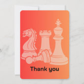 Verjaardag Schaakpartij Uitnodiging Leuk Spel Them (Achterkant)