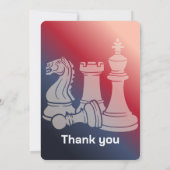 Verjaardag Schaakpartij Uitnodiging Leuk Spel Them (Achterkant)