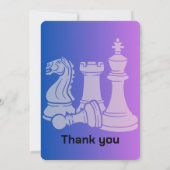 Verjaardag Schaakpartij Uitnodiging Leuk Spel Them (Achterkant)