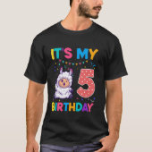 Verjaardag Schaap 5 jaar oud 5e Verjaardag Schaap  T-shirt (Voorkant)
