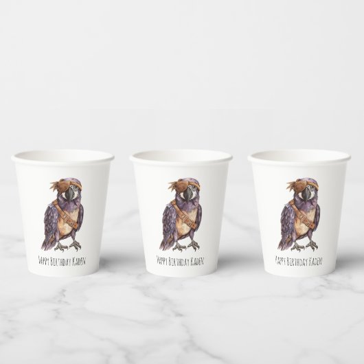 Verjaardag Schateiland Papieren Bekers (Multi)