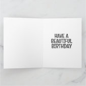 VERJAARDAG SCHATTIGE KAT PERZISCH WENSKAART KAART (Binnen)