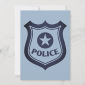 Verjaardag schattige politieagent kaart (Achterkant)