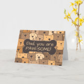 Verjaardag Schattigee honden en woordspeling Kaart (Gele Bloem)