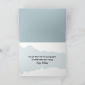 Verjaardag Schattigee kat met rode Mok Kaart (Binnen)