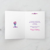 Verjaardag, Schilderij Borstel van Heldere Bloemen Bedankkaart (Binnen)