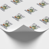 Verjaardag Schildpad Basketbal Feest Vector Ontwer Cadeaupapier (Hoek)