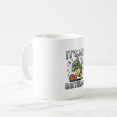 Verjaardag Schildpad Basketbal Feest Vector Ontwer Koffiemok (Voorkant links)
