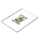 Verjaardag Schildpad Basketbal Feest Vector Ontwer Notitieboek (Linkerzijde)