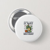 Verjaardag Schildpad Basketbal Feest Vector Ontwer Ronde Button 5,7 Cm (Voorkant /achterkant)