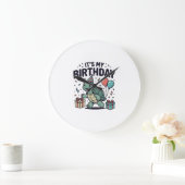 Verjaardag Schildpad Feest Vector Ontwerp_1 Grote Klok (Huis)