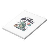 Verjaardag Schildpad Feest Vector Ontwerp_1 Notitieblok (Linkerzijde)