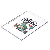 Verjaardag Schildpad Feest Vector Ontwerp_1 Notitieboek (Linkerzijde)