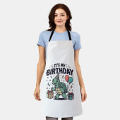 Verjaardag Schildpad Feest Vector Ontwerp_1 Schort (Gedragen)