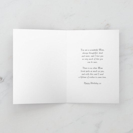 Verjaardag schoolbord met kleine vogeltjes bloemen kaart (Binnen)