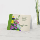 Verjaardag, schoondochter, Bloemenboeket Kaart (Voorkant)