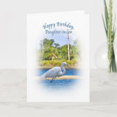 Verjaardag, Schoondochter, Grote Aigrette Kaart (Voorkant)