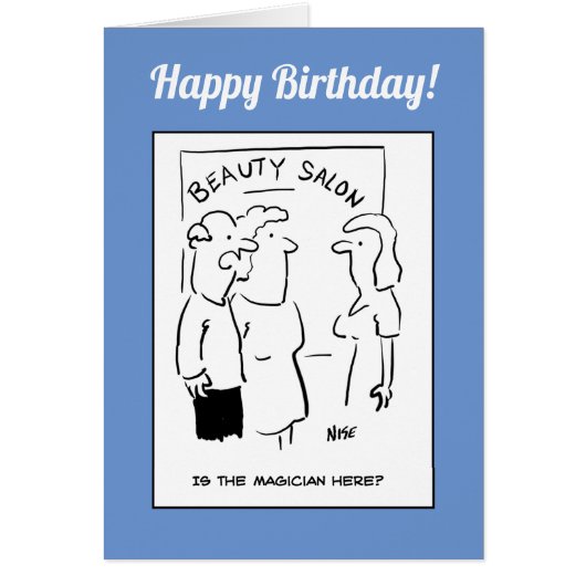 Verjaardag schoonheidssalon - Man vraagt om tovena (Voorkant)