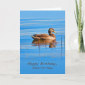 Verjaardag, Schoonzoon, de Kaart van de Eend van (Voorkant)