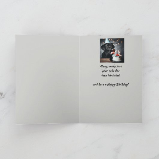 Verjaardag schoonzoon Fun Wisdom Lab Hond Kaart (Binnen)