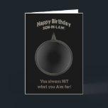 VERJAARDAG - SCHOONZOON - PISTOOL - AIM KAART<br><div class="desc">IDEALE KAART VOOR DIE SPECIALE MAN IN UW LEVEN DIE ZOVEEL NAAR DE TABEL IN UW RELATIE IS GEBRACHT. HET CONCEPT IS EENVOUDIG DAT HIJ ALLES IN ORDE HEEFT EN PRECIES HET MAN WEET DAT HIJ IS. OPMERKING: Zie hetzelfde afbeelding voor Birthdays en Vaderdag - beide in verschillende categorieën: broer,...</div>