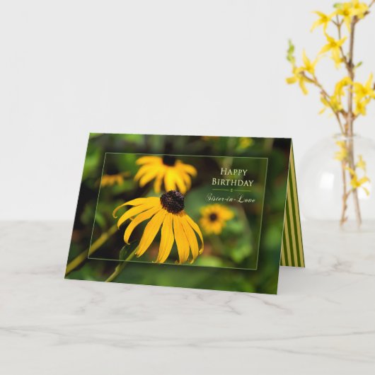 Verjaardag, schoonzus, Black-eyed Susan, Garden Kaart (Gele Bloem)