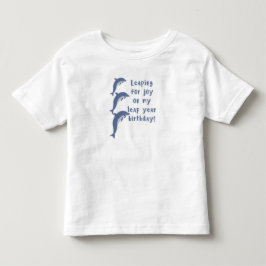 VERJAARDAG SCHRIKJAAR SPRINGT VAN VREUGDE KINDER SHIRTS