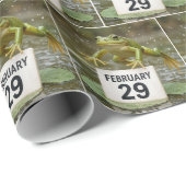 Verjaardag Schrikkeljaar Kikker Cadeaupapier (Rol Hoek)
