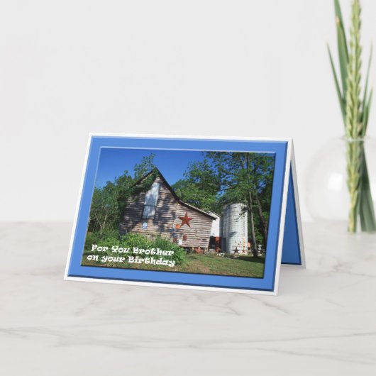 Verjaardag - Schuur van Virginia van de Broer de Kaart (Voorkant)