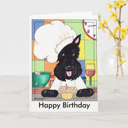 VERJAARDAG SCOT KAART (Gele Bloem)