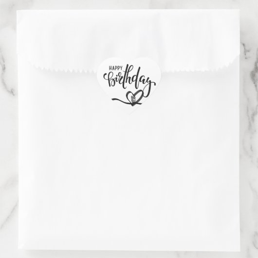 Verjaardag Script Sticker (Tas)