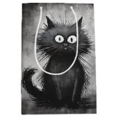 Verjaardag Scruffy Alley Cat Medium Cadeauzakje (Voorkant)