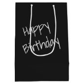 Verjaardag Scruffy Alley Cat Medium Cadeauzakje (Achterkant)