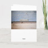 Verjaardag, Seaside, Driftwood, Papieren huizen, s Kaart (Achterkant)