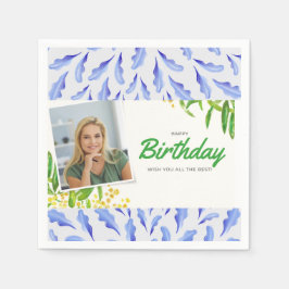 Verjaardag servet papier