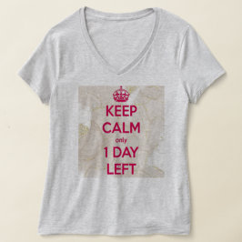 Verjaardag Shenanigans in stijl: "Houd kalm" V-hal T-shirt
