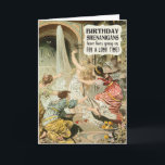 Verjaardag Shenanigans met  vrouwen Funny Kaart<br><div class="desc">Grappige verjaardagskaart met een antiek illustratie van vrouwen die betrokken zijn bij een soort shenanigans. Moeilijk om precies te zeggen wat er gaande was in deze rumoerige groep vriendinnen. De binnentekst "Enjoy Yours" kan worden bewerkt als u dat wilt.</div>