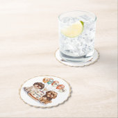 Verjaardag Shih Tzu Honden Verjaardagstaart Kartonnen Onderzetters (Insitu)