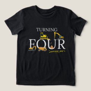 Verjaardag shirt Boy Dump Truck Graafmachine