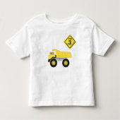Verjaardag Shirt - Dump Truck Construction (Voorkant)