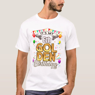 Verjaardag Shirt Het is mijn 6e