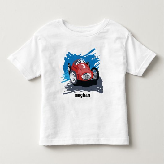 Verjaardag Shirt - Race Car Shirt (Voorkant)