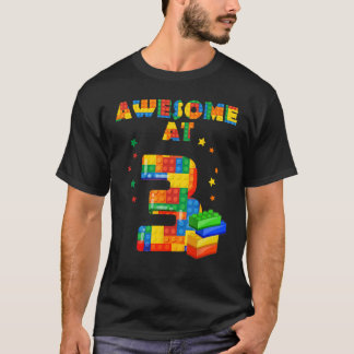 Verjaardag Shirt voor kinderen 3 - Bouwstenen