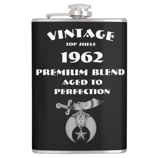 Verjaardag Shriners Heupfles (Voorkant)