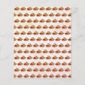 Verjaardag sinaasappel bloemen cowgirl budget uitn (Achterkant)