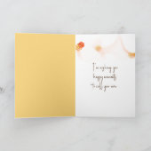 Verjaardag Sinaasappel Daisy in Sunshine Kaart (Binnen)